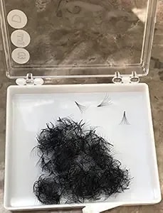 6d Premade (Hand Made) Fan Lashes (500 Fans/Tray) For Eyelash Extension, C Curl And D Curl, 0.07 Thickness, Length From 10mm-15mm (c10mm6d)