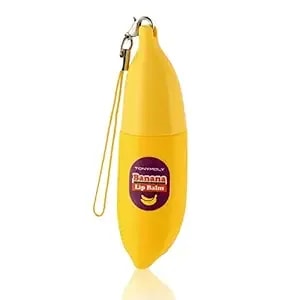 Tonymoly Magic Food Banana Mini Lip Balm, Hydrating & Moisturizing Korean Lip Care With Shea Butter & Vitamin E, Travel Size, Fruit-Infused Lip Treatment