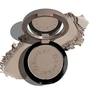 Cool Toned Contour Palette With Mirror, Taupe Grey Contour Powder For Pale Light Cool Toned Skin, Nose Contouring Bronzer Powder