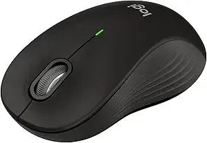 Logitech Signature m550 L Full Size Wireless Mouse - For Large Sized Hands, 2-Year Battery, Silent Clicks, Bluetooth, Multi-Device Compatibility - Black
