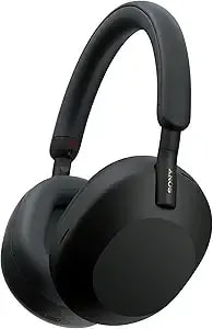 Sony Wh-1000xm5 Premium Noise Canceling Headphones, Auto Nc Optimizer, 30-Hour Battery, Alexa Voice Control, Black