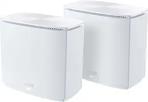 Asus Zenwifi Ax Hybrid(xc5) ax3000 + Moca 2.5 Mesh Wifi 6 System (2pk) - Whole Home Coverage Up To 3,500 Sq.Ft. & 4+ Rooms For Thick Walls, Aimesh, Lifetime Security, Easy Setup