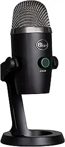 Logitech For Creators Blue Yeti Nano Usb Microphone For Gaming, Streaming, Podcasting, Twitch, Youtube, Discord, Recording For Pc And Mac, Plug & Play -Blackout