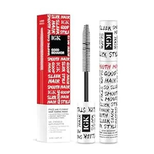 Igk Good Behavior Frizz & Flyaway Taming Wand - Instantly Smooths Flyaways, Slicks Back Styles & Details Edges - 24-Hour Frizz Control - Vegan + Cruelty Free