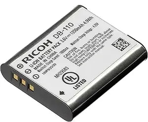 Ricoh Db-110 Rechargeable Li-Ion Battery Gr Series wg6 g900 Theta X
