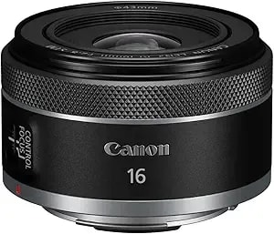 Canon rf16mm f2.8 Stm Lens, Ultra Wide-Angle, Fixed Focal Length Prime Lens, Compatible With Eos R Series Mirrorless Cameras, Black