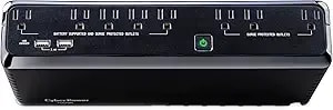 Cyberpower sl700u Standby Ups Battery Backup And Surge Protector, 700va/370w, 8 Outlets, Slim Profile, Ul Certified