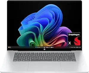 Hp Omnibook 5 16 Inch Next Gen Ai Pc, 2k Display, Snapdragon X x1-26-100, 16 Gb Ram, 512 Gb Ssd, Qualcomm Adreno Gpu, Windows 11 Home, Glacier Silver, 16-fb0299nr