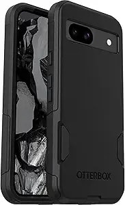 Otterbox Google Pixel 8a -Commuter Series Case - Slim & Tough - Pocket-Friendly - With Port Protection - Non-Retail Packaging Black
