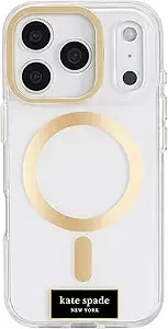 Kate Spade New York Iphone 17 Pro Case With Camera Stand - Compatible With Magsafe - Designer Phone Case - Icon Clear