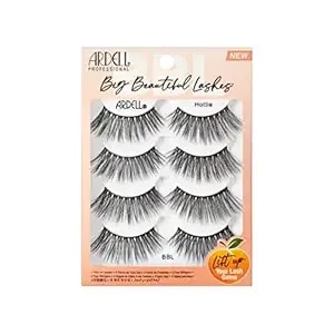Ardell Big Beautiful Lashes Bbl Hottie - Voluminous False Eyelashes With Fluffy Texture For Dramatic Eye Looks, 4 Pairs