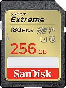 Sandisk 256gb Extreme Sdxc Uhs-I Memory Card - c10, u3, v30, 4k, Uhd, Sd Card - Sdsdxvv-256g-Gncin