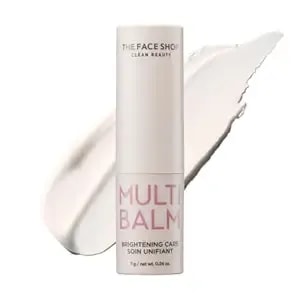 The Face Shop Brightening Care Multi Balm, Instant Glow Stick, Dark Spot Remover, Hyperpigmentation Treatment, Korean Skin Care With Vitamin C & E, All-In-One Moisturizer For Face, Lip & Under Eye