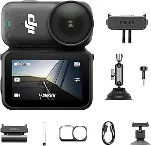 Dji Osmo Nano Car Kit (128g), Small 4k/60fps Vlogging Camera With A 1/1.3″ Sensor, 143° Wide Fov Video, 200-Min Recording, Swift Content Transfer, Magnetic Pov Cam 4k For Sports, Vlog