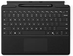 Microsoft Surface Slim Pen (2nd Edition) And Pro Keyboard For Pro (11th Edition), 9, And 8 Black