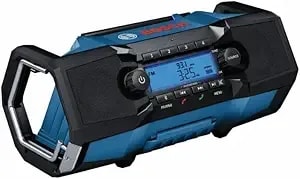 Bosch gpb18v-2cn 18v Cordless Jobsite Radio With Bluetooth 5.0 - Portable, Durable, Enhanced Bass, Usb Charging, Aux Input (Battery Not Included)