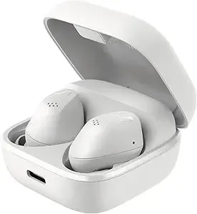 Sennheiser Accentum True Wireless Earbuds - Crystal-Clear Sound With Hybrid Anc, Ergonomic Design, 28-Hour Battery Life, Touch Interface, White