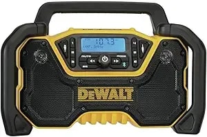 Dewalt 12v/20v Max Portable Bluetooth Radio, Cordless, 100 Ft Range, 3.5” Subwoofers, Jobsite (dcr028b)