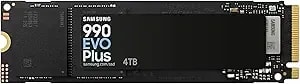 Samsung 990 Evo Plus Ssd 4tb, Pcie Gen 4x4 - Gen 5x2 M.2, Speeds Up-To 7,250 Mb/S, Upgrade Storage For Pc/Laptops, Hmb Technology And Intelligent Turbowrite 2.0, (Mz-v9s4t0b/Am)