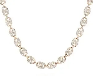 Guess Goldtone Pave Glass Stone Statement Necklace For Women