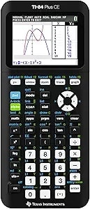 Texas Instruments Ti-84 Plus Ce Color Graphing Calculator, Black