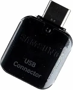 Samsung Oem On-The-Go Otg (Usb) To (Usb-C) Adapter - Glossy Black
