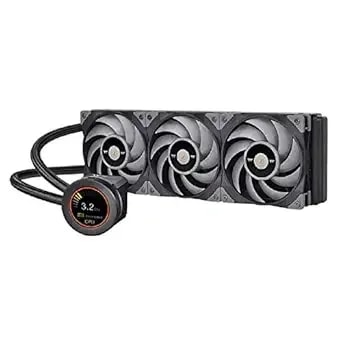 Thermaltake Toughliquid Ultra 360 Aio Liquid Cooler,Amd (am5/am4)/Intel(Lga 1700/1200),2.1 Inch Rotational Lcd Display,2500rpm Radiator Fan,Tt Rgb Plus/Alexa/Razer Chroma Enabled,Cl-w323-pl12gm-B