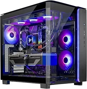 Skytech Gaming King 95 Desktop Pc, Ryzen 7 7800x3d 4.2 Ghz (5ghz), Amd Rx 9070xt 16gb, 1tb gen4 Nvme Ssd, 32gb ddr5 Ram 5600 Rgb, 850w Gold Psu, 360mm Argb Aio, Wi-Fi, Win 11