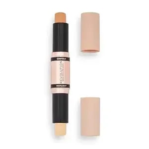 Revolution Beauty London, Fast Base Contour Stick, Dual Ended, Sculpts & Defines Face, Lightweight, Blendable, Light, 2 X 0.15 Oz