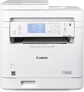 Canon Imageclass mf287dw - Monochrome, Duplex, Wireless Laser Printer, All-In-One Print, Copy, Scan, Fax, Auto Document Feeder, 1 Year Limited Warranty, 35 Ppm, White