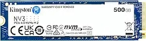Kingston nv3 500gb M.2 2280 Nvme Ssd - Pcie 4.0 Gen 4x4 - Up To 5000 Mb/S - snv3s/500g