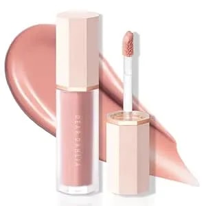 Dear Dahlia Petal Drop Liquid Blush (Barely) - Natural Dewy Glow Serum Blush, Buildable & Blendable, Sheer Watercolor Finish, Vegan Korean Makeup For Cheeks, 0.14 Oz