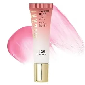 Milani Cheek Kiss Liquid Blush Makeup, Lightweight, Blendable & Buildable For Radiant Flushed Cheeks, Skin-Loving Formula - Pink Flirt