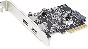 Startech.Com 2-Port Usb Pcie Card With 10gbps/Port - Usb 3.2 Gen 2 Type-A Pci Express 3.0 x4 Host Controller Expansion Card - Add-On Adapter - Full/Low Profile - Windows & Linux (pexusb312a3)