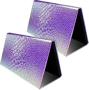 Fixlyfido 2 Packs Magnetic Makeup Palette Empty - Large Mermaid Palette With Mirror - Magnetic Palette For Storage & Travel