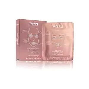 111skin Rose Gold Brightening Facial Treatment Mask - Fragrance Free - The Ultimate Pre-Event Mask - For Hydration & Radiance - Set Of 5 (1.01 Oz Each)