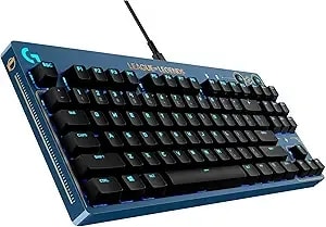 Logitech G Pro Mechanical Gaming Keyboard - Ultra-Portable Tenkeyless Design, Detachable Usb Cable, Lightsync Rgb Backlit Keys, Official League Of Legends Edition