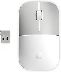 Hp z3700 g2 Wireless Mouse - White, Sleek Portable Design Fits Comfortably Anywhere, 2.4ghz Wireless Receiver, Blue Optical Sensor, For Wins Pc, Laptop, Notebook, Mac, Chromebook (681s1aa#Abl)