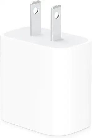 Apple 20w Usb-C Compact Power Adapter: Fast And Convenient Charging, Type C Wall Charger