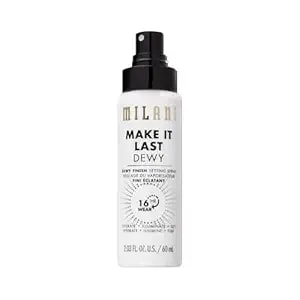 Milani Setting Spray + Primer, Make It Last Dewy - Dewy Finish Moisturizing Formula For Glow On The Go, Setting Spray For Makeup And Face Primer, Prime + Set + Hydrate, 2.03 Fl. Oz