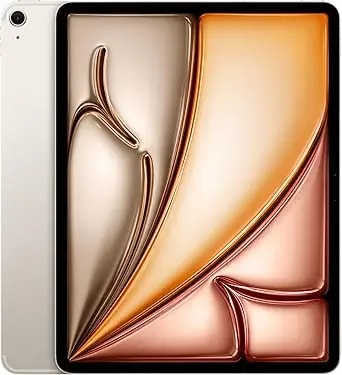 Apple Ipad Air 13-Inch With m3 Chip Built For Apple Intelligence, Liquid Retina Display, 512gb, 12mp Front/Back Camera, Wi-Fi 6e + 5g Cellular, Touch Id, All-Day Battery Life — Starlight