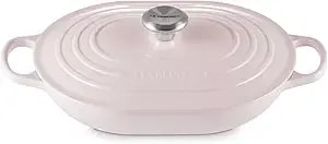 Le Creuset Enameled Cast Iron Signature Oval Casserole, 3.75 Qt., Shallot