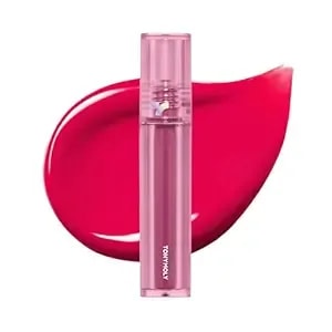 Tonymoly Perfect Lips Shocking Lip Tint – Long Lasting Semi-Permanent Lip Stain With Shea Butter & Argan Oil, Moisturizing Lightweight Formula For Smooth Lips, n04 Pink Shocking, 0.37 Fl Oz