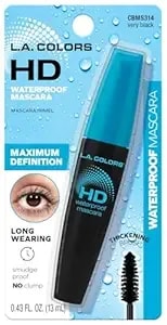 L.A. Colors Hd Waterproof Mascara, Very Black - Carded cbms314