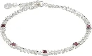 Alex And Ani September Birthstone Sapphire Curb Chain Bracelet