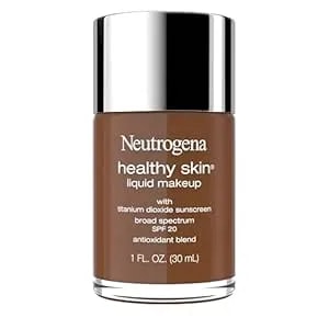 Neutrogena Healthy Skin Liquid Makeup Foundation With Broad Spectrum Spf 20 Sunscreen, Medium Coverage Foundation With Nourishing Pro-Vitamin b5, Chestnut 135, 1 Fl. Oz