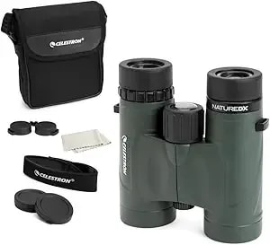 Celestron - Nature Dx 8x32 Binoculars – Ideal For Birding And Outdoors – 32mm Objective Lenses – Wide 7.4° Field Of View – Bak-4 Prisms – Fully Multi-Coated – Waterproof And Fogproof