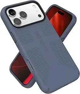 Speck Candyshell Grip +Ms Case For Iphone 17 Pro Max - Mystery Blue/Faded Denim - Slim Protective Grip - Drop Protection - Magsafe Compatible