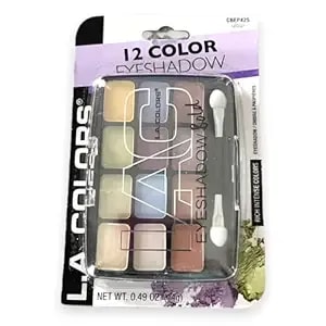 L.A. Colors Expressions, 12 Color Eyeshadow, bep425 Urban, 0.49 Oz