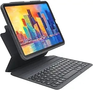 Zagg Pro Keys Detachable Case And Wireless Keyboard For Apple Ipad 11" (a16)/ 10.9 10th Gen, Multi-Device Bluetooth Pairing, Backlit Keyboard, Apple Pencil Holder, 6.6ft Drop Protection, Lightweight